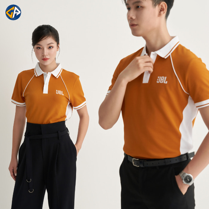 Áo đồng phục polo vàng mẫu 067