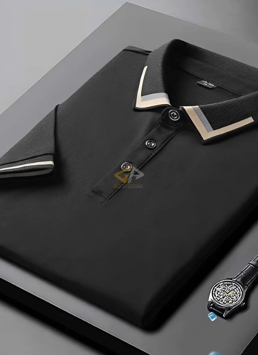 Mẫu đồng phục polo phối cổ thời trang - Gia An Uniform 